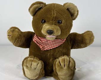 ¡RARO! Oso de peluche parlante JABBEE Storyteller; Revco D. S. Inc. 35,5 cm de alto. Sin probar.