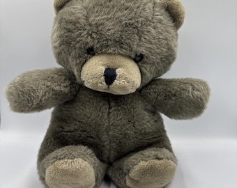 Oso de peluche vintage de Love Land, fabricado en Corea en 1984.
