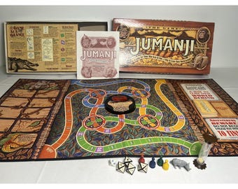 JUMANJI The Game 1995 Milton Bradley Juego de mesa completo – 100% vintage