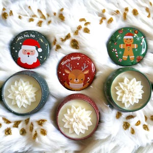 Holiday Trio: 3 Scented Christmas Candles – Cozy Festive Scents, Perfect Stocking Stuffers and Gifts
