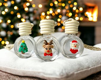 Santa, Reindeer, Christmas Tree Car Diffuser Bundle, Festive Aromas