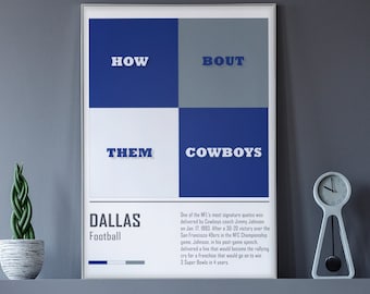 Dallas Cowboys Poster | Dallas Cowboys Wall Art | Dallas Cowboys Art Print