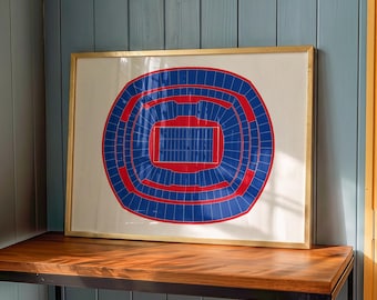 Met Life Stadium Art Print | New York Giants Poster | Minimalist Sports Art Print