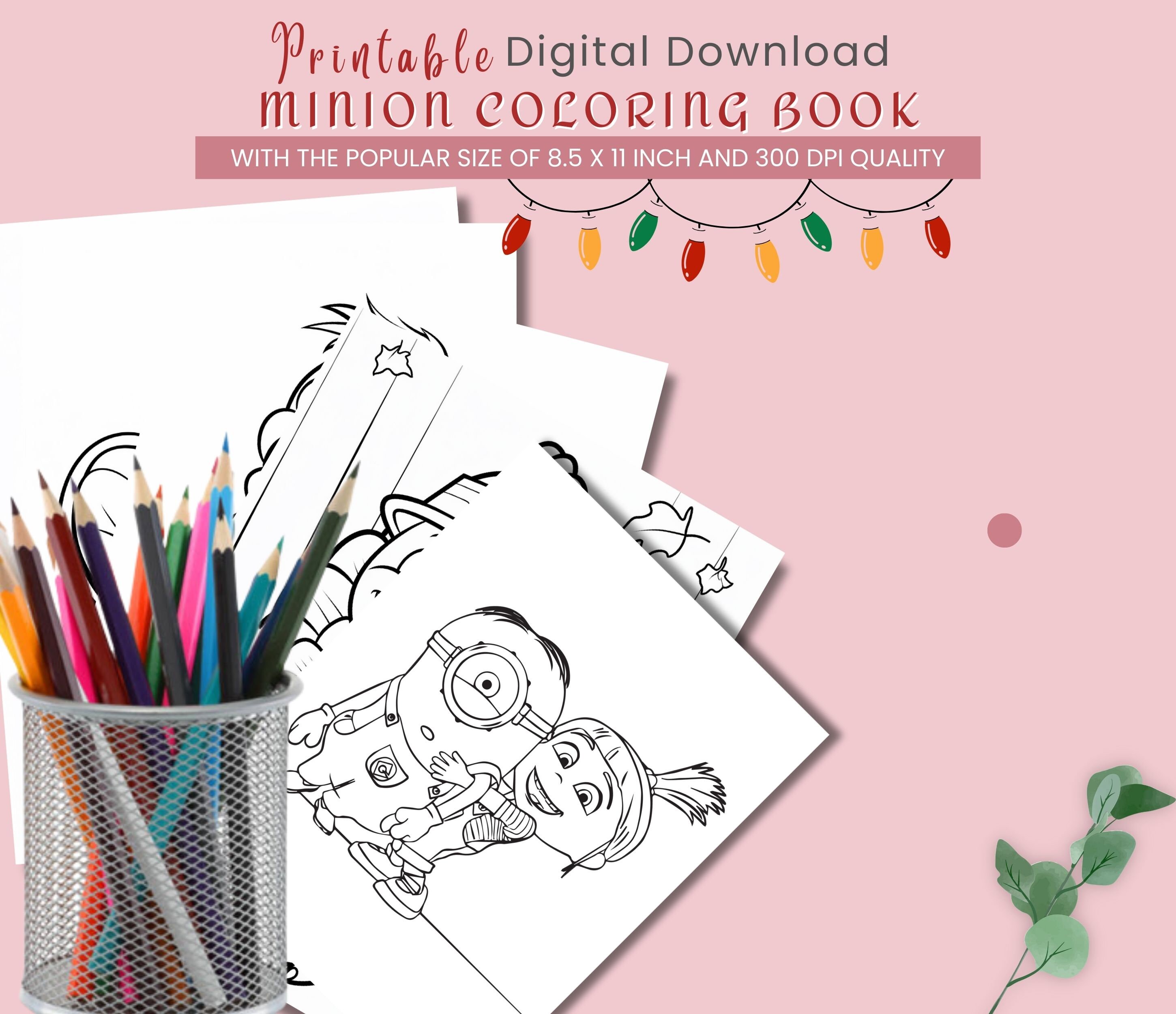 Minion Coloring Book, Educational Printable Coloring Books for Kids ...