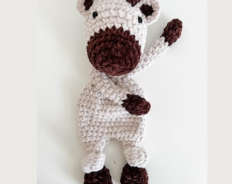 Modello mucca scozzese all'uncinetto, modello mucca scozzese, modello mucca amigurumi, modello giocattolo mucca