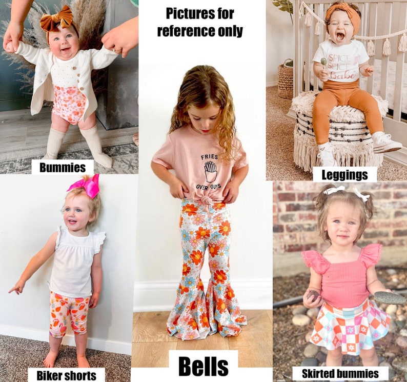 Hippie Girl Bell Bottoms, Groovy Party Bottoms, Groovy Toddler Flares
