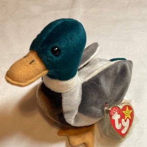 Rare Ty Beanie Baby Jake The Mallard Duck With Errors