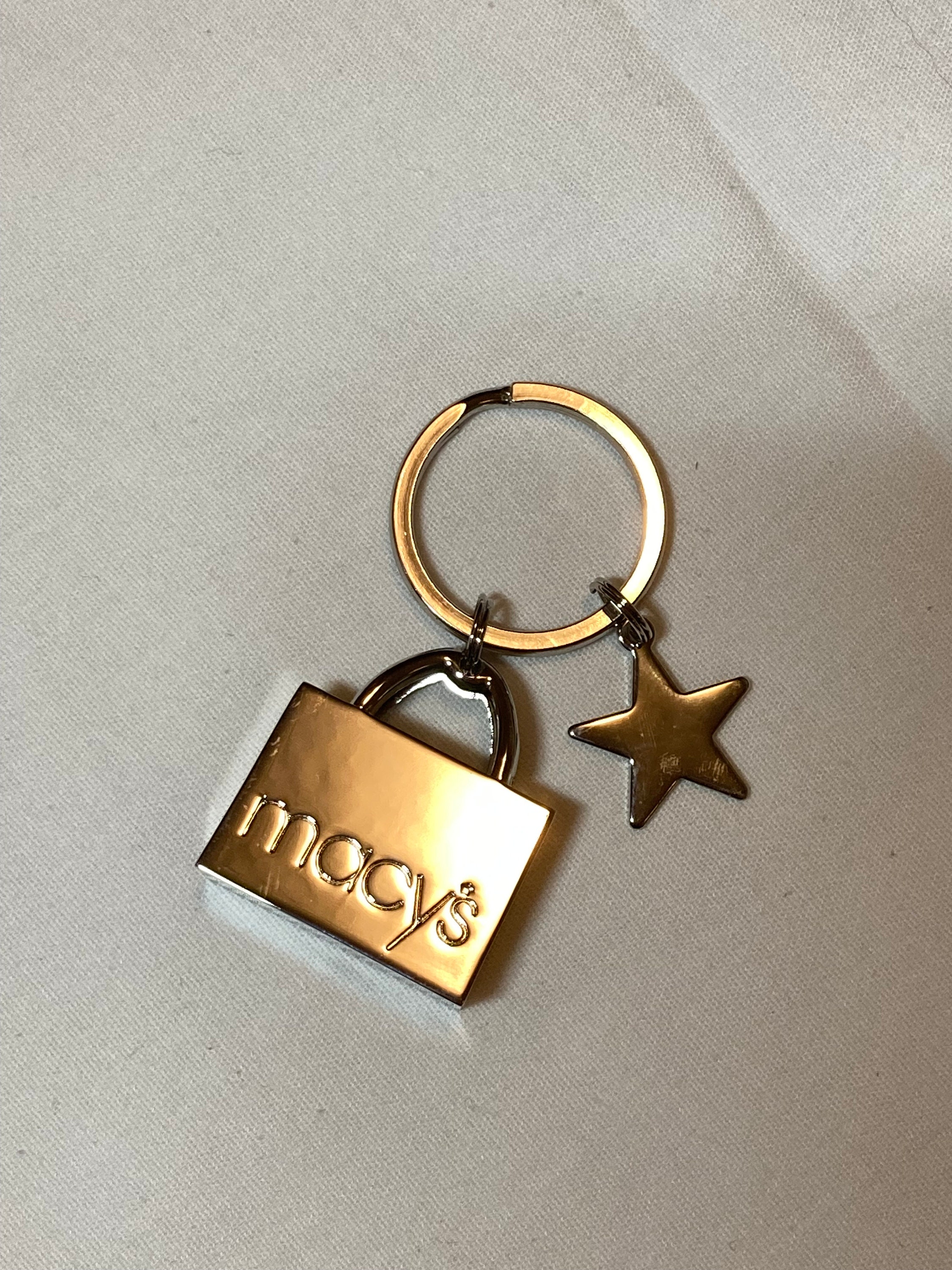 Metal Macys Bag Keychain Etsy