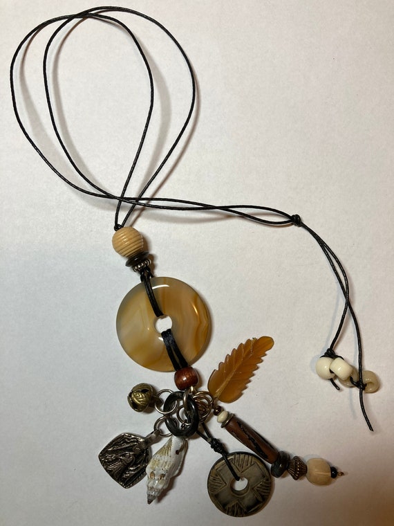 Unique Vintage Necklace With Charms