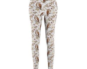 Beautiful Country Rustic Owl Pants Gym Fitness Leggings for Women XS-2XL
