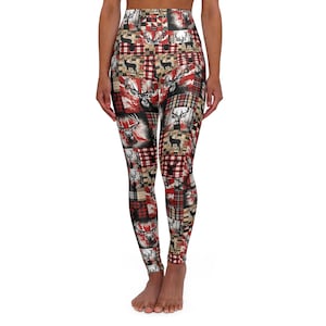 Deer Gym Leggings For Women S-2XL Fitness Active War High Waist Yoga Pants