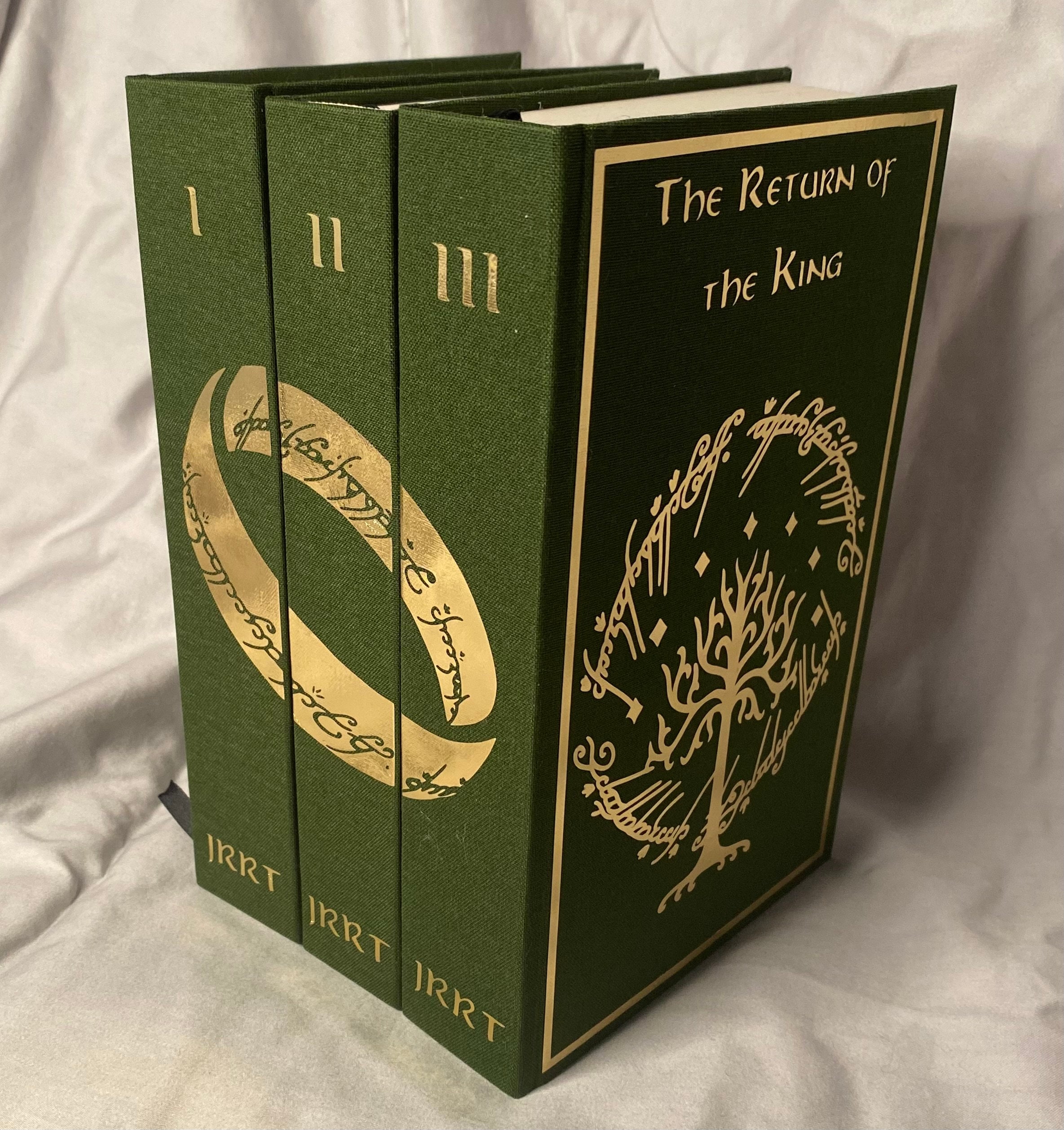 Clothbound Lord of the Rings Books Green and Gold - Etsy