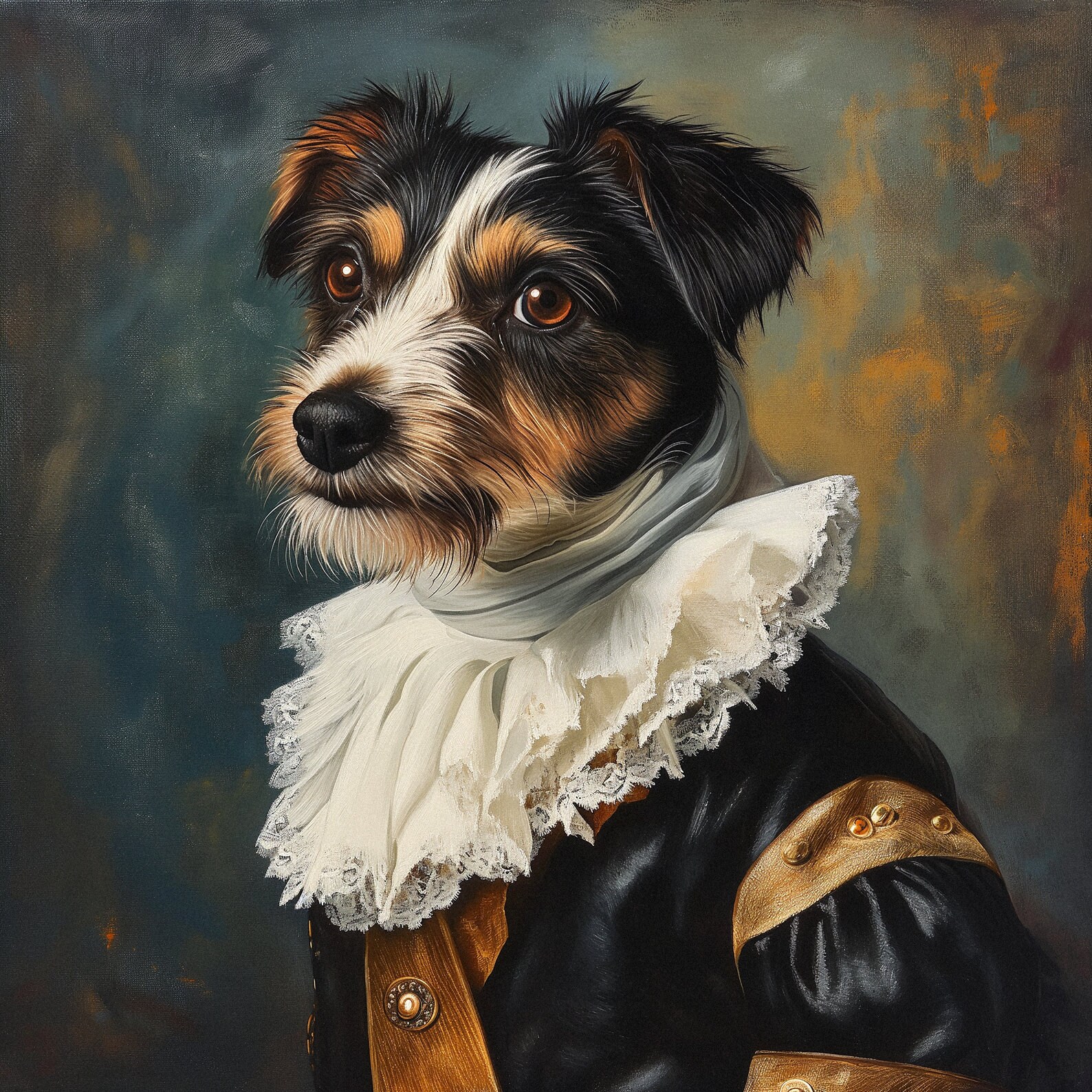 Royal Dog Portrait Custom Painting Renaissance Pet Art Canvas Dog ...