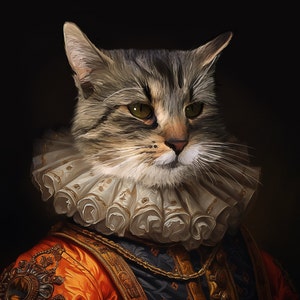 Queen cat portrait