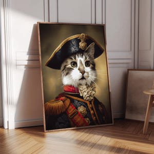 Custom Pet Portrait Painting: Hand-Painted Cat Art, Unique Pet Memorial (Digital File)