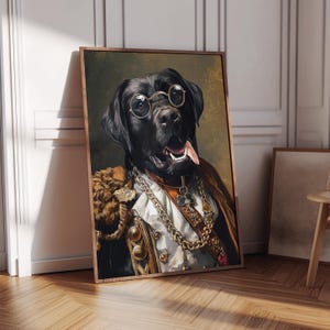 Custom Regal Pet Portrait, Royal Dog Painting, Pet Portrait, Royal Dog Portrait, Pet Portrait gift, Pet Canvas Art, Renaissance Pet Portrait