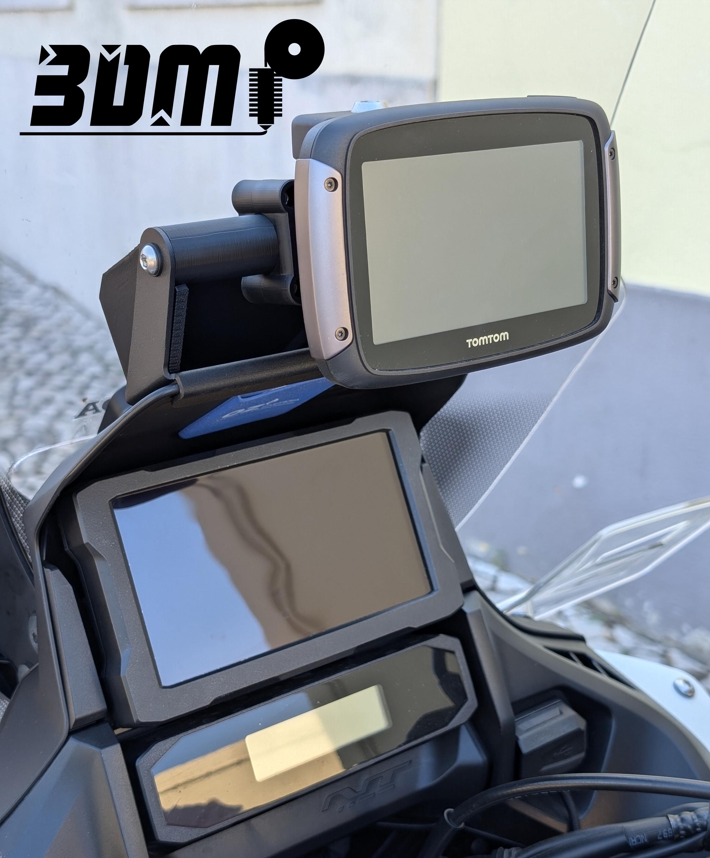 Support GPS / Téléphone Pour Moto Honda NT1100 2025 - Montage Simple Sans Outil, Compatible Supports 22mm+12mm - Noir