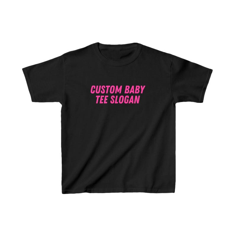 T-shirt bébé personnalisé, Slogan personnalisé, Style années 90/An 2000, Esthétique des années 2000, T-shirt court, Coquette, Emblématique, Sans charnière, Cadeau tendance amusant image 3