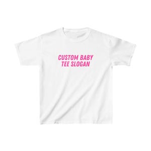 T-shirt bébé personnalisé, Slogan personnalisé, Style années 90/An 2000, Esthétique des années 2000, T-shirt court, Coquette, Emblématique, Sans charnière, Cadeau tendance amusant image 2