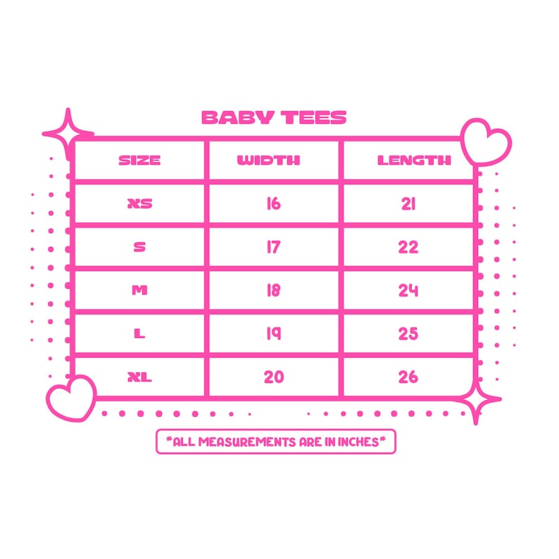 a baby's height chart with hearts on it