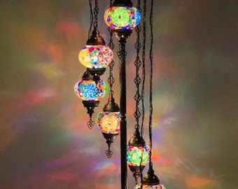 Turkish Moroccan Handmade Floor Lamp Free Shipping and Bulb as Gift with your purchase