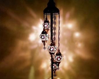 Turkish Moroccan Handmade Floor Lamp Free Shipping and Bulb as Gift with your purchase