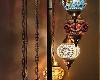 Lampada da terra turca marocchina fatta a mano Spedizione gratuita e lampadina in regalo con il tuo acquisto