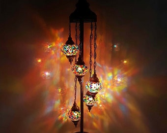 Turkish Moroccan Handmade Floor Lamp Free Shipping and Bulb as Gift with your purchase