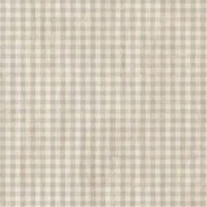 May include: A beige and white gingham fabric with a subtle texture. The fabric has a woven pattern of small squares.