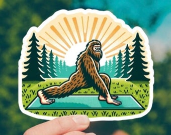Bigfoot Sticker. Boho. Sticker. Stickers. Gift For Her. Stickers for Water Bottles. Stickers for Laptops. Crystals. Yoga. Vinyl Sticker.