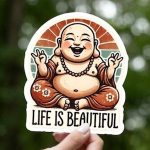 Sticker Bouddha. Énonciations. Citations. Méditation. Mantra. Cadeau pour prendre soin de vous. Vinyle. Autocollants sans bulles. Nouvel âge. Unisexe. Guérison. Prendre soin de soi. Zen.