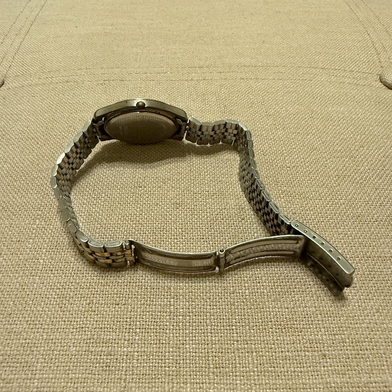 Vintage Pulsar Mens Watch White Dial Two Tone Bracelet Needs Battery 画像 8