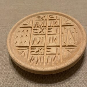 WOOD Bread Stamp HOLY LAND  Prosphora Orthodox Liturgy Traditional Wooden Gift