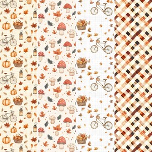 Autumn Watercolor Printable Paper | Seamless Fall Pattern for Digital ...