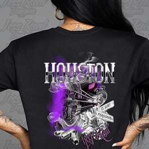 Houston - street wear Png file for black shirts only