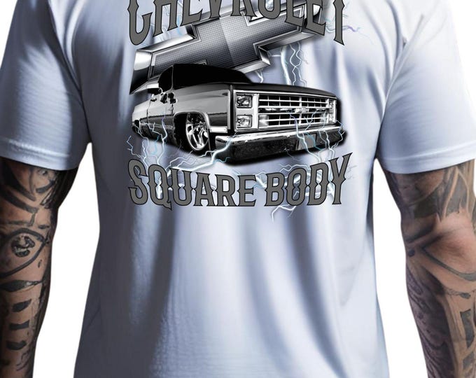 Featured listing image: Chevy Square Body T-Shirt: Classic Chevrolet Truck Graphic Tee