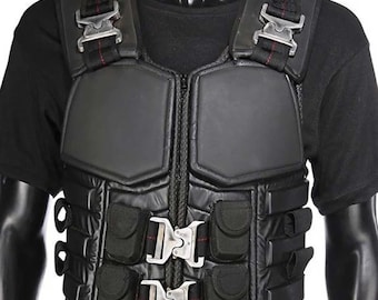 Mens Wesley Snipes Blade Black Costume Halloween Leather Vest