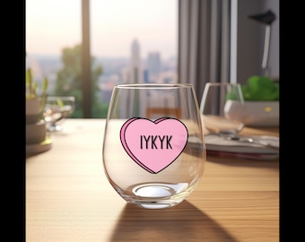 IYKYK Conversation heart digital png