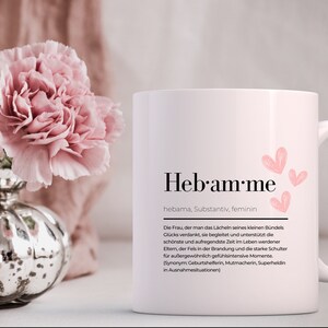 Very nice gift for midwives Midwife as a farewell or as a thank you and as a souvenir cup two-tone various colors