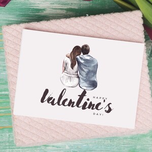 Valentinstag Valentinskarte Valentinstagskarte zum Ausdrucken Postkarte DIN A6 Karte zum Valentinstag digitaler Download online versenden