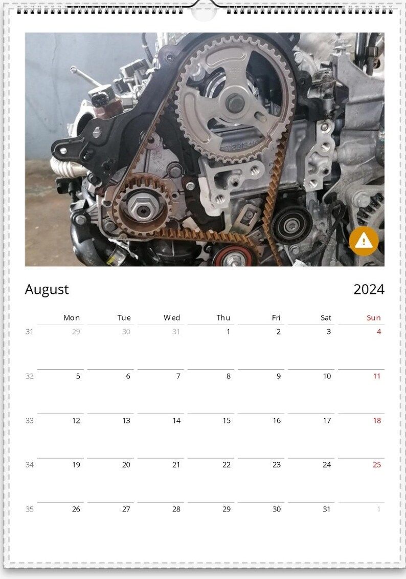 Wall Calendars. Mechanic Calendar 2024 Etsy