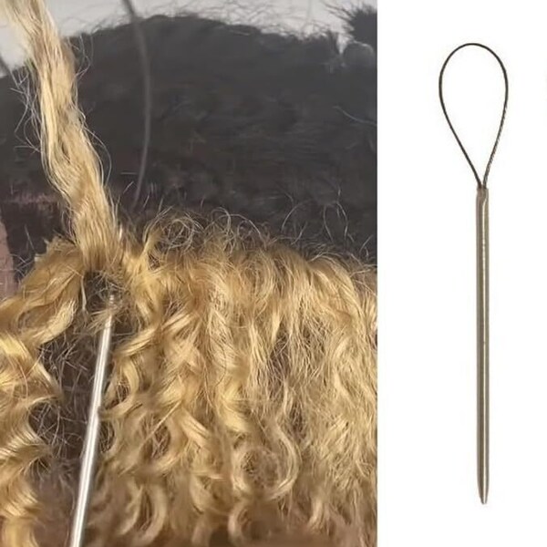 Illusion Crochet Needle for Hair Extensions, Crochet Braids, and Weft Human Hair Bundles