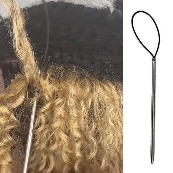 Illusion Crochet Needle for Hair Extensions, Crochet Braids, and Weft Human Hair