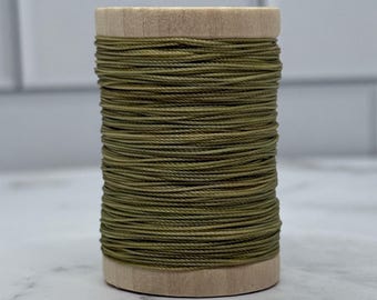 Golden Olive Solid Color hand-dyed Nylon FF thread