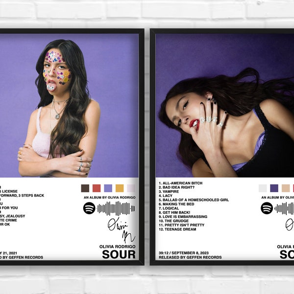 Olivia Rodrigo Album Poster Set (Digital Download)