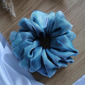 Handmade Scrunchie | Hair Scrunchie XXL | Satin Scrunchie | Hair Ties | Hair Accessories | Huge Scrunchie | Organza  Scrunchie | Gift Ideas