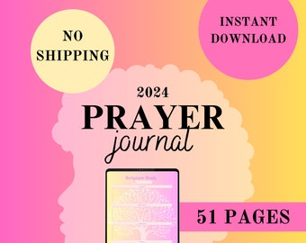 Prayer Journal -Women Digital Journal- PDF-Bible study- Black girl bible - PLR Digital Journal