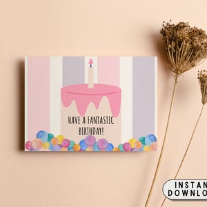 Printable Birthday Cards Cute Birthday Cards Printable Digital Birthday ...