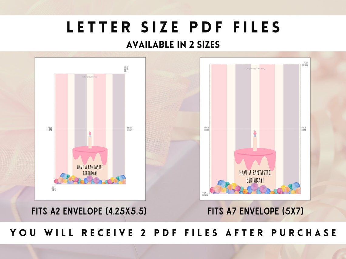 Printable Birthday Cards Cute Birthday Cards Printable Digital Birthday ...