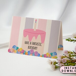 Printable Birthday Cards Cute Birthday Cards Printable Digital Birthday ...